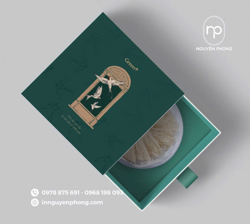 Hộp bao diêm carton lạnh cứng cáp, thể hiện sự cao cấp của sản phẩm